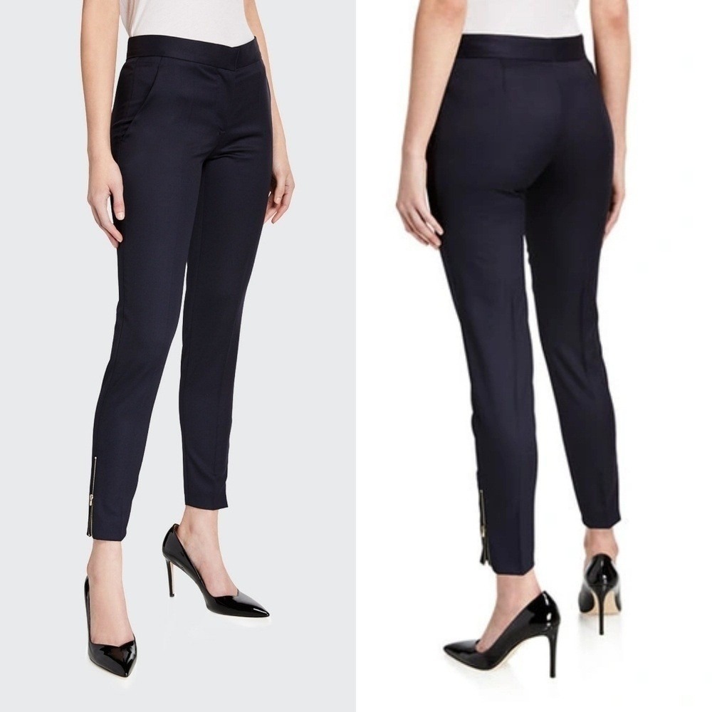 Adidas by Stella McCartney Black Slim Ankle Zip Trousers